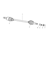 Chrysler CV Boot Diagram - 5103006AA