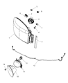 Dodge Ram 3500 Fog Light Diagram - 55077475AE
