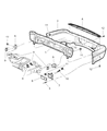 1998 Dodge Durango Bumper Diagram - 5012011AA