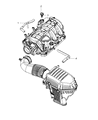 Dodge Challenger Air Intake Coupling Diagram - 68338662AA