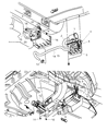 Jeep Wrangler Vapor Pressure Sensor Diagram - 4891427AB