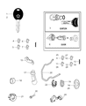 Chrysler Pacifica Car Key Diagram - 5183919AA