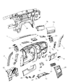 Dodge Nitro Glove Box Diagram - 1KE741DVAA