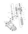 Chrysler Sebring Shock And Strut Mount Diagram - 4879072AC