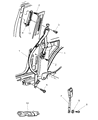 1999 Jeep Cherokee Seat Belt Diagram - 5GA131AZAA