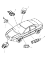 Chrysler 200 Air Bag Control Module Diagram - 56054856AC