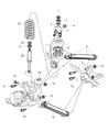 Dodge Ram 3500 Control Arm Diagram - 52122411AA