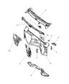 Dodge Sprinter 2500 Dash Panels Diagram - 68006322AA