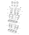 2021 Jeep Renegade Seat Cover Diagram - 6UL22PXRAA