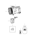Chrysler 200 A/C Compressor Diagram - 68156572AA