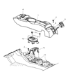 Chrysler PT Cruiser Center Console Base Diagram - RK06WL8AE