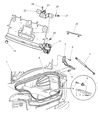 Dodge Intrepid Trunk Lid Latch Diagram - 4575362AJ