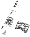 2012 Ram 3500 Exhaust Heat Shield Diagram - 68086554AA