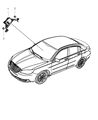 Chrysler Yaw Sensor Diagram - 56038983AA