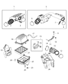 2012 Jeep Grand Cherokee Air Duct Diagram - 5038465AC