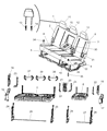2008 Dodge Ram 3500 Seat Cover Diagram - 1FM721D5AA