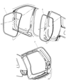 Dodge Durango Door Seal Diagram - 55399173AA