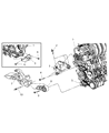 Chrysler PT Cruiser Transmission Mount Diagram - 4668966AC