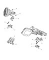 2004 Dodge Dakota Engine Mount Diagram - 52019615AC
