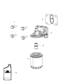 Dodge Dart Oil Filter Housing Diagram - 5048039AA