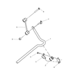 Chrysler PT Cruiser Sway Bar Link Diagram - V4656934AB