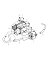 2007 Dodge Ram 2500 Vapor Canister Diagram - 4891726AA
