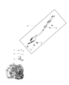 Dodge Dart Shift Cable Diagram - 5106161AE