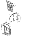 2009 Dodge Ram 3500 Door Seal Diagram - 55277028AF