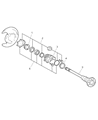 Dodge Sprinter 2500 Axle Shaft Diagram - 5134658AA