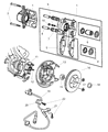 Chrysler Sebring Brake Caliper Diagram - R5019743AB