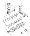 Dodge D350 Piston Ring Set Diagram - 4429709
