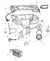 Dodge Dakota Blend Door Actuator Diagram - 5210111AB