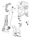 2008 Jeep Wrangler Seat Belt Diagram - 5KP121DVAB