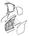 2008 Chrysler Pacifica Door Seal Diagram - 4894474AE