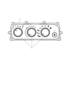 Chrysler Sebring A/C Switch Diagram - 5018866AA