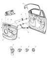 2008 Chrysler Pacifica Door Moldings Diagram - 4894349AE