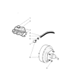 Jeep Cherokee Brake Booster Diagram - 4856672AB