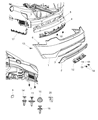 2011 Chrysler 200 Bumper Diagram - 68082030AA