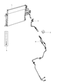 2023 Ram 1500 Classic Transmission Oil Cooler Hose Diagram - 52014804AI