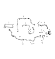 Jeep Transmission Oil Cooler Hose Diagram - 68282435AA