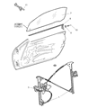 Chrysler Crossfire Window Regulator Diagram - 5099655AA