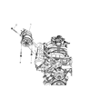 Jeep Liberty A/C Compressor Diagram - 55111400AA