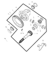 Dodge Stratus Differential Diagram - 4800241AA