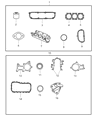 2006 Chrysler Pacifica Water Pump Gasket Diagram - 4648963AB