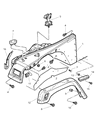 Jeep Wrangler Fender Diagram - 5003951AG