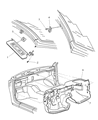 Chrysler Sebring Sun Visor Diagram - RG171X9AC