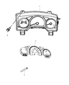 Ram Dakota Instrument Cluster Diagram - 4839000AA