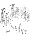 2005 Dodge Ram 2500 Seat Belt Diagram - 5GV891DVAD