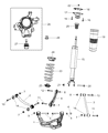 Dodge Durango Coil Spring Insulator Diagram - 68029688AC