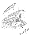 Dodge Durango Hood Diagram - 55274716AD